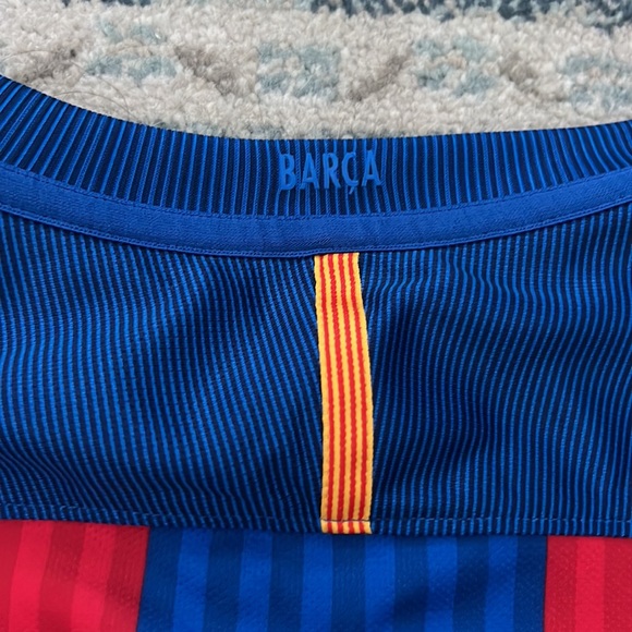 Mens FC Barcelona 2016 Authentic Dri-Fit Jersey | Size: Small, Color: Blue/Red - Picture 9 of 12